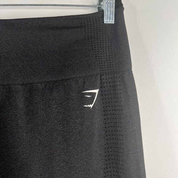 Gymshark Vital Seamless 2.0 High Waist Train Leggings Pants Size XXL Black Marl - Picture 5 of 9